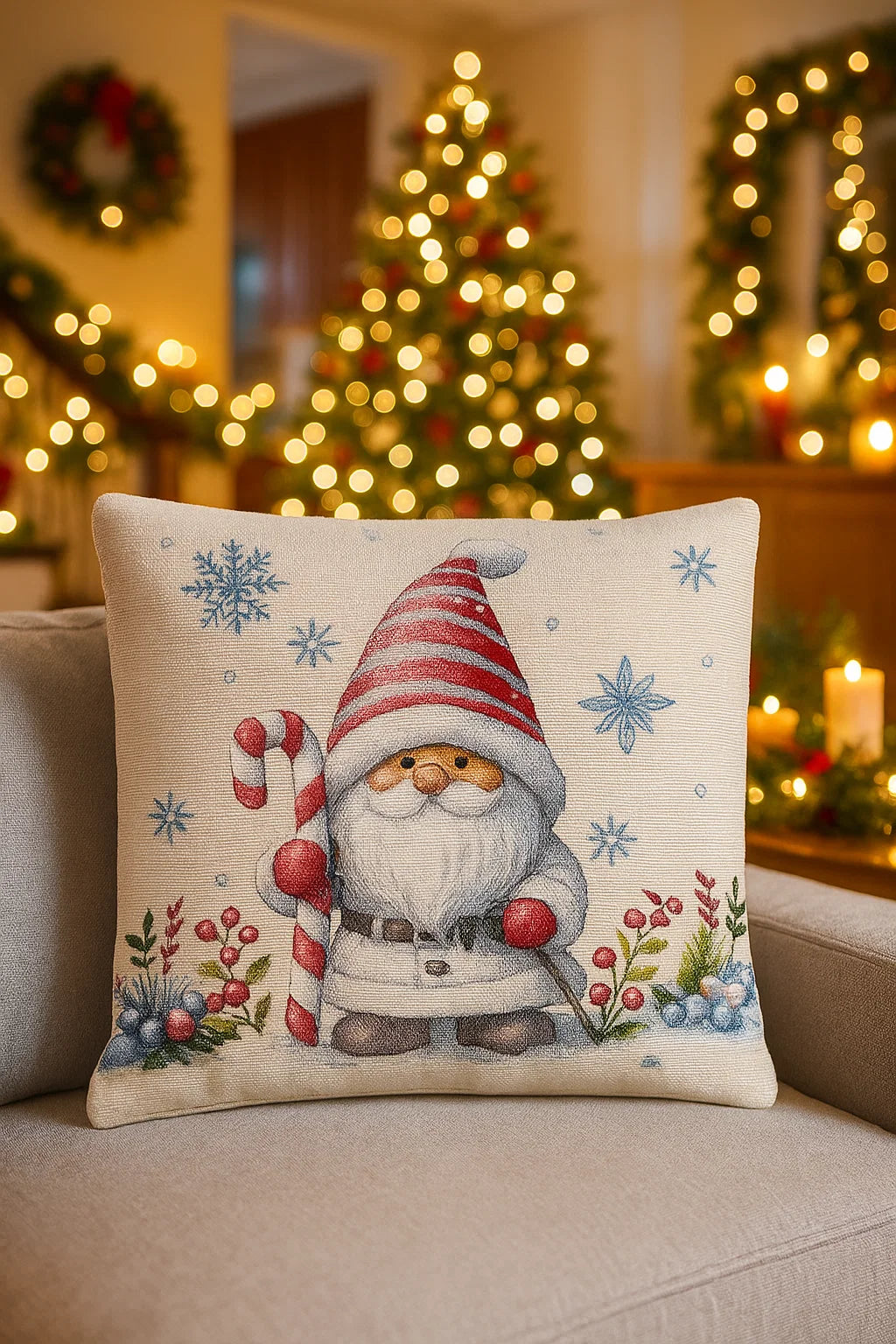 Cuscino di Natale Gnomo Stick