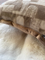 Cuscino Arredo in Ciniglia e Velluto – Made in Italy, Lavabile e "Double Face" Nut