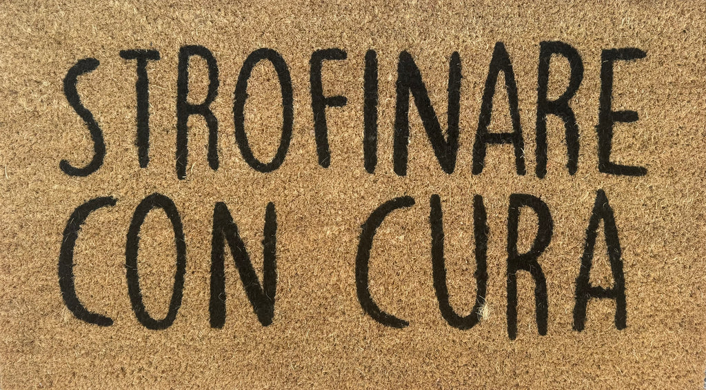 Zerbino in Cocco  "Strofinare con Cura"