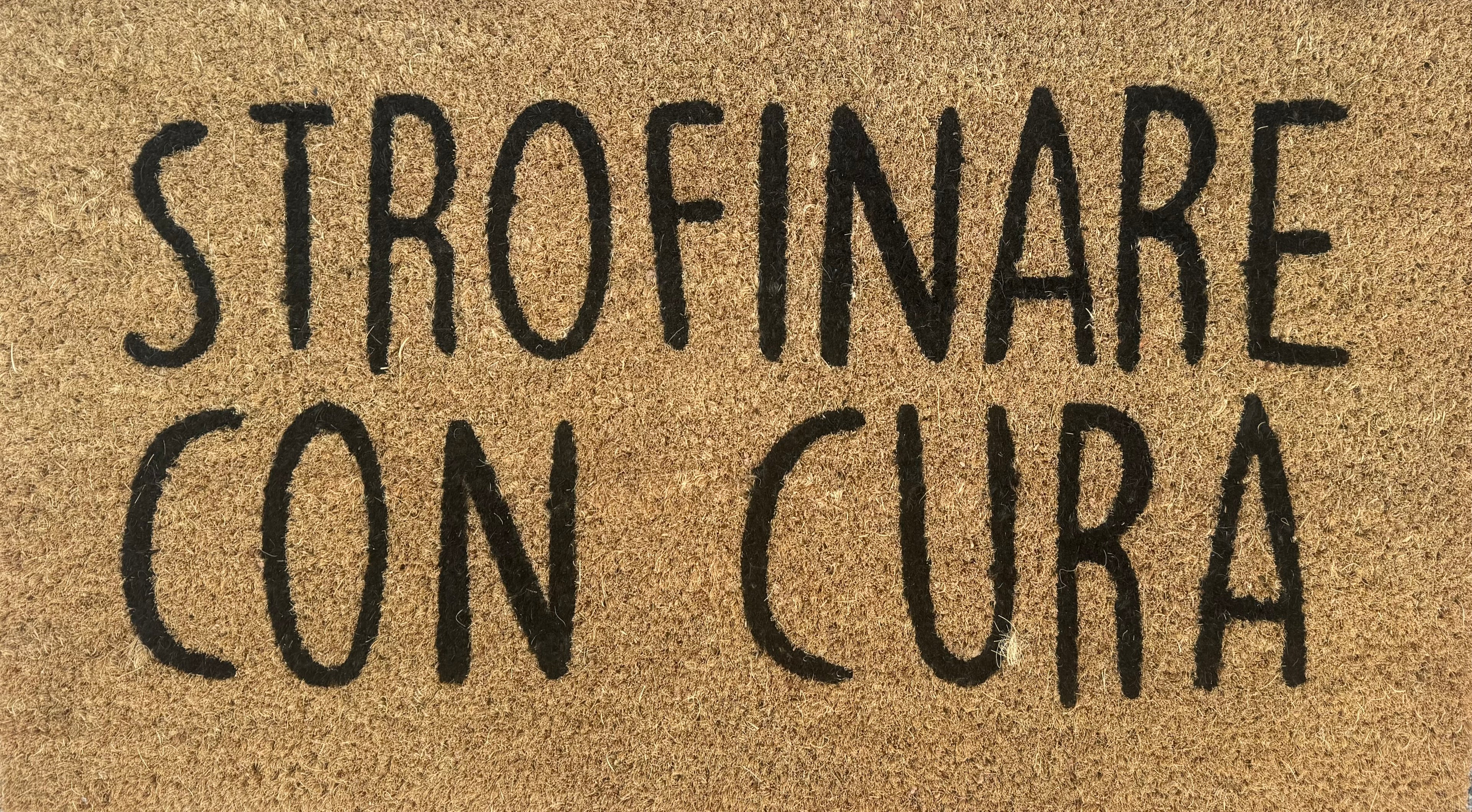 Zerbino in Cocco  "Strofinare con Cura"