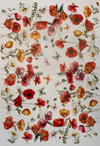 Tovaglia in Cotone Stampa Digitale Papaveri