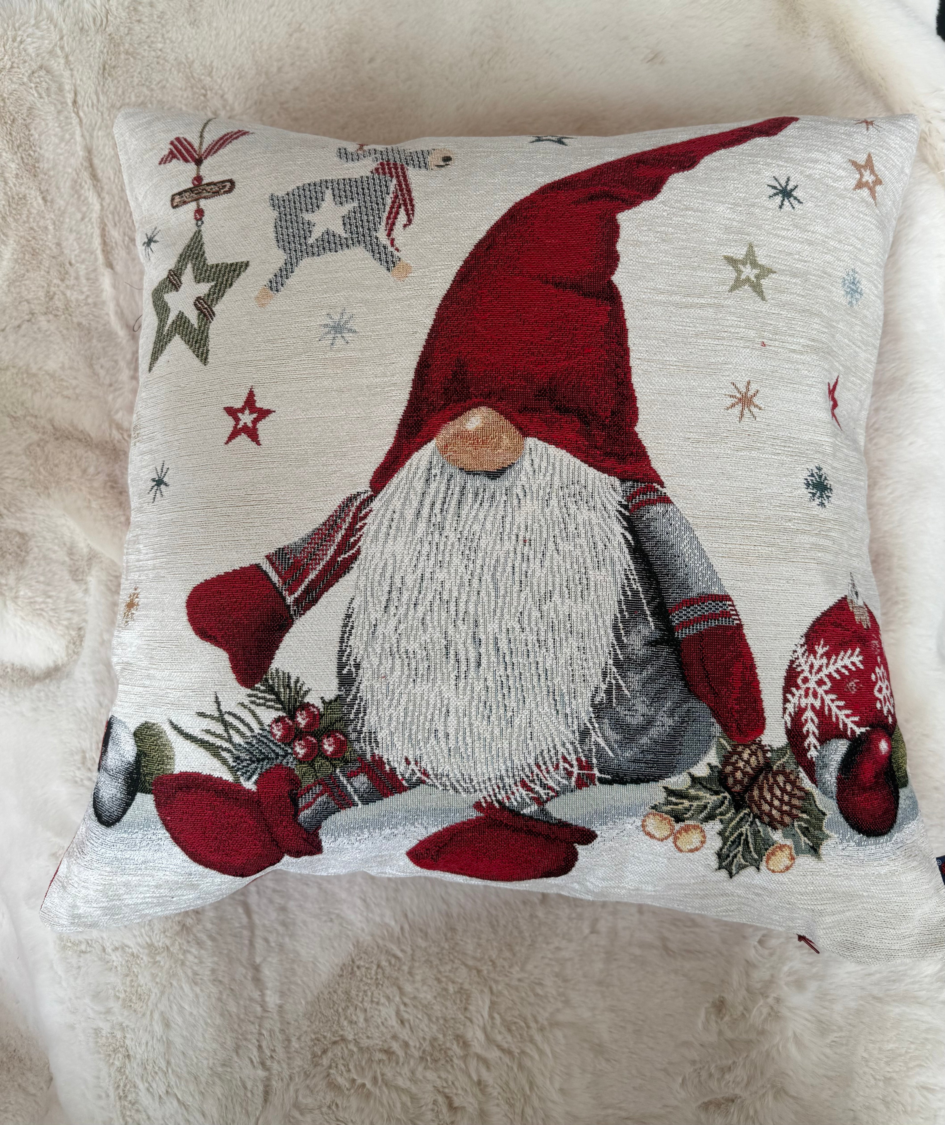 Cuscino di Natale elfo rosso