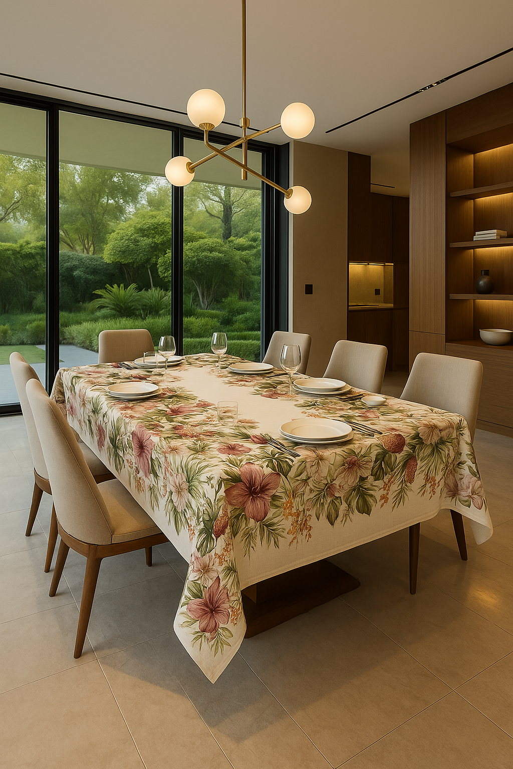 Tovaglia in Cotone Stampa Digitale Tropical