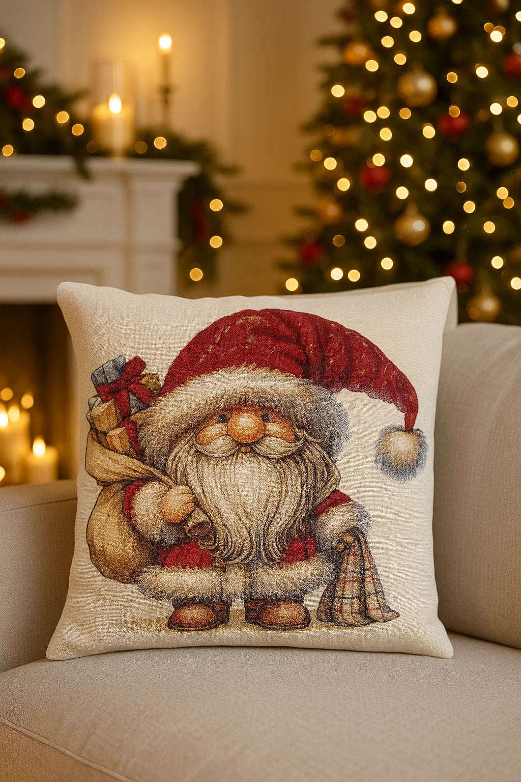 Cuscino di Natale Babbo Pops