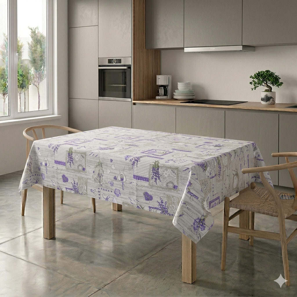 Tovaglia in Cotone Sinfonia di Lavanda