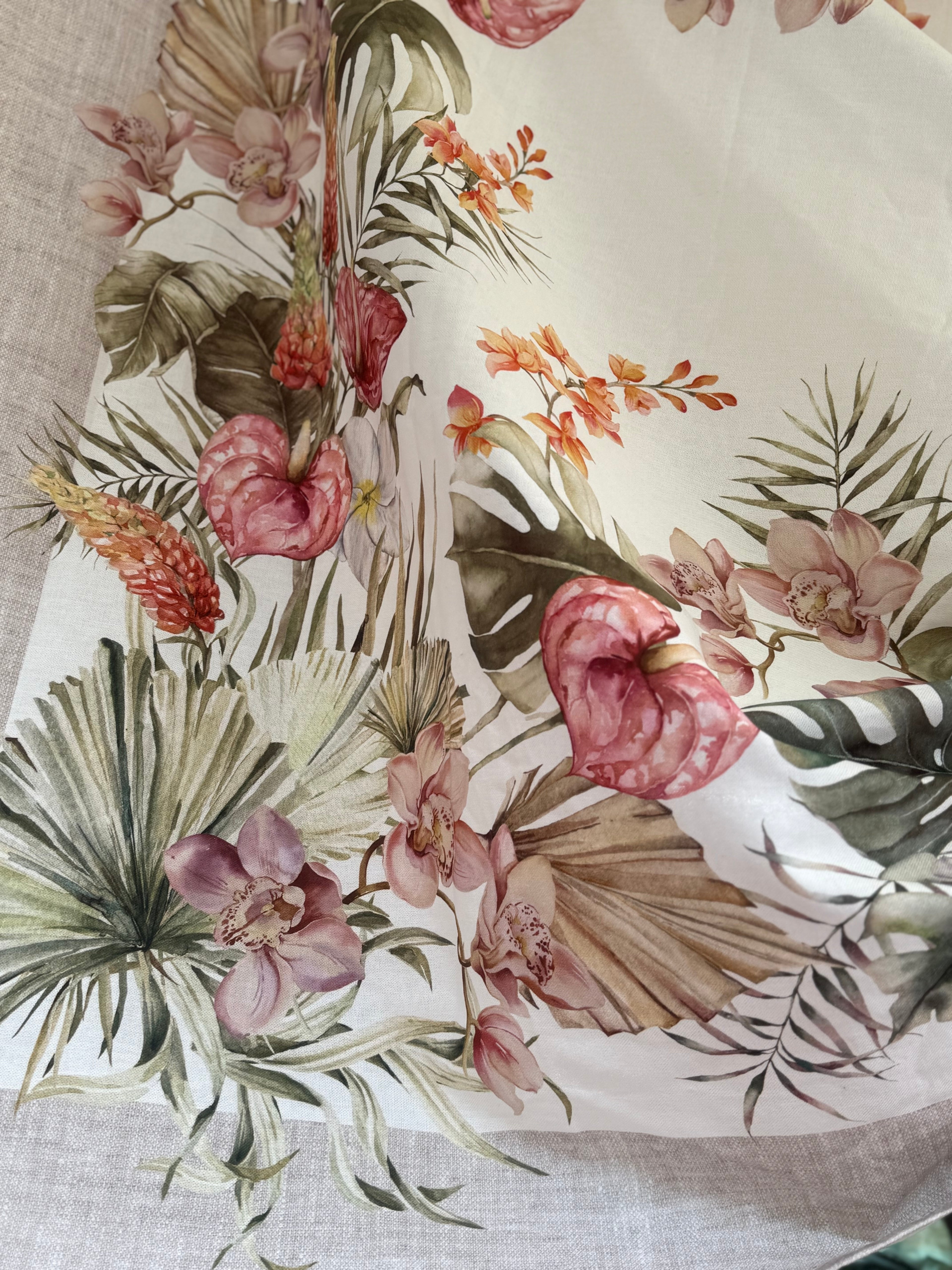 Tovaglia in Cotone Stampa Digitale Tropical