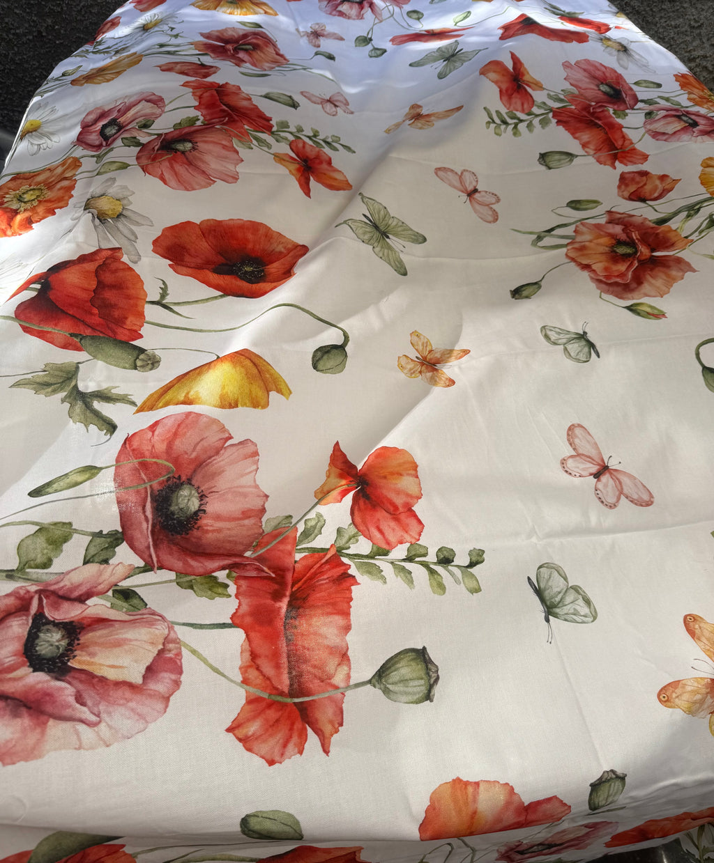 Tovaglia in Cotone Stampa Digitale Papaveri