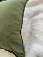 Cuscino Arredo in Ciniglia e Velluto – Made in Italy, Lavabile e "Double Face" Flots