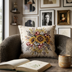 Cuscino d'arredo Boquet Girasoli jacquards