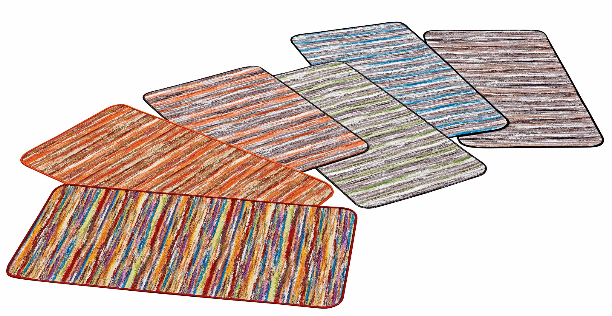 Passatoia Arcobaleno jacquard Gommato