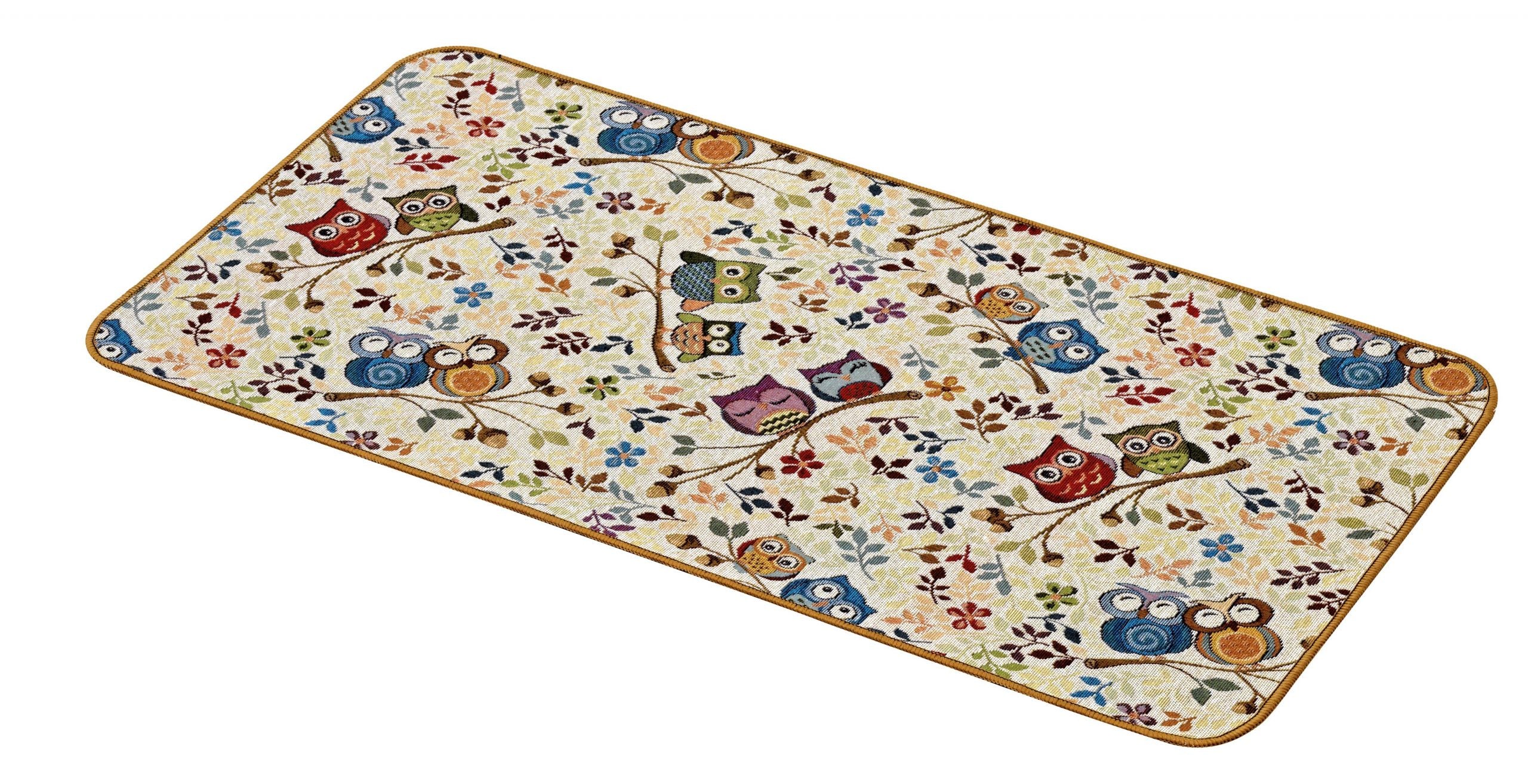 Passatoia Gufo jacquard Gommato