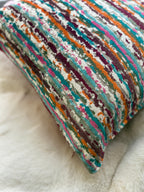 Cuscino Arredo in Ciniglia e Velluto – Made in Italy, Lavabile e "Double Face" Swol