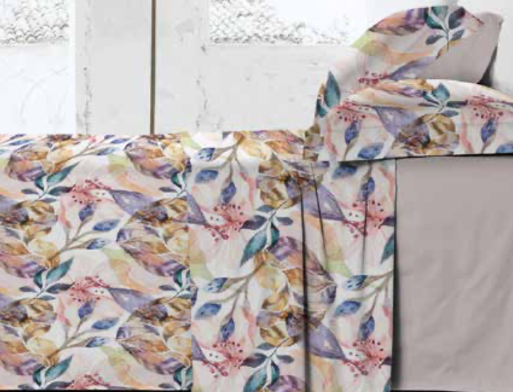 Completo Lenzuolo Copriletto in Cotone FLOWY