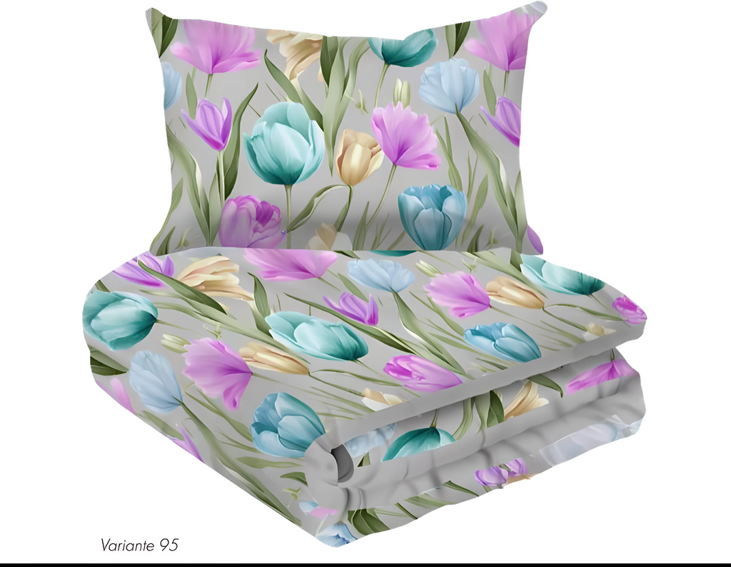 Completo Letto/Copripiumino/Copriletto  in Cotone KIA