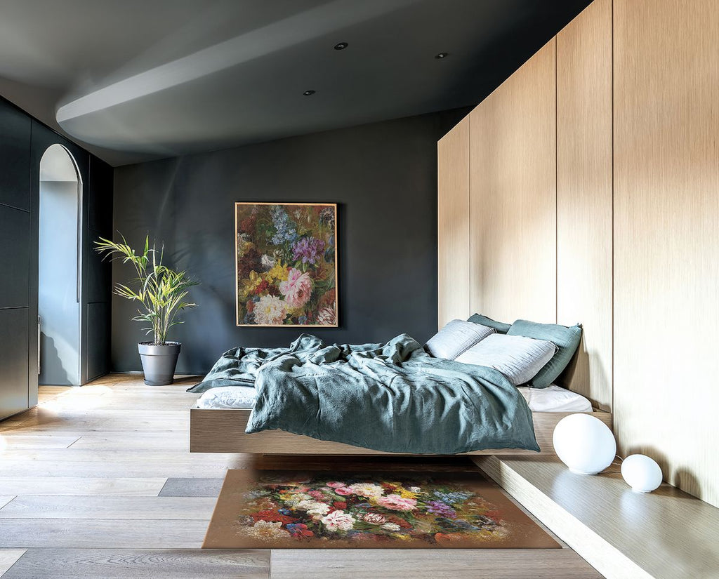 Tappeto Sala/Camera Modello Bosschaert Tabacco Made in Italy