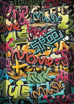 Tappeto Sala/Camera Modello Street Art Made in Italy