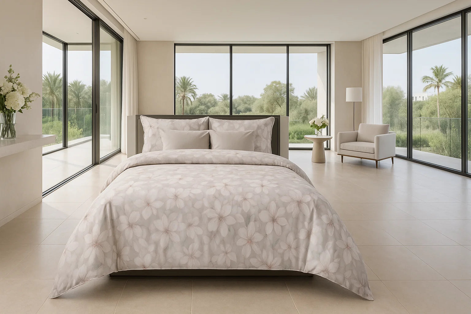 Completo Letto/Copripiumino in Cotone FLOR