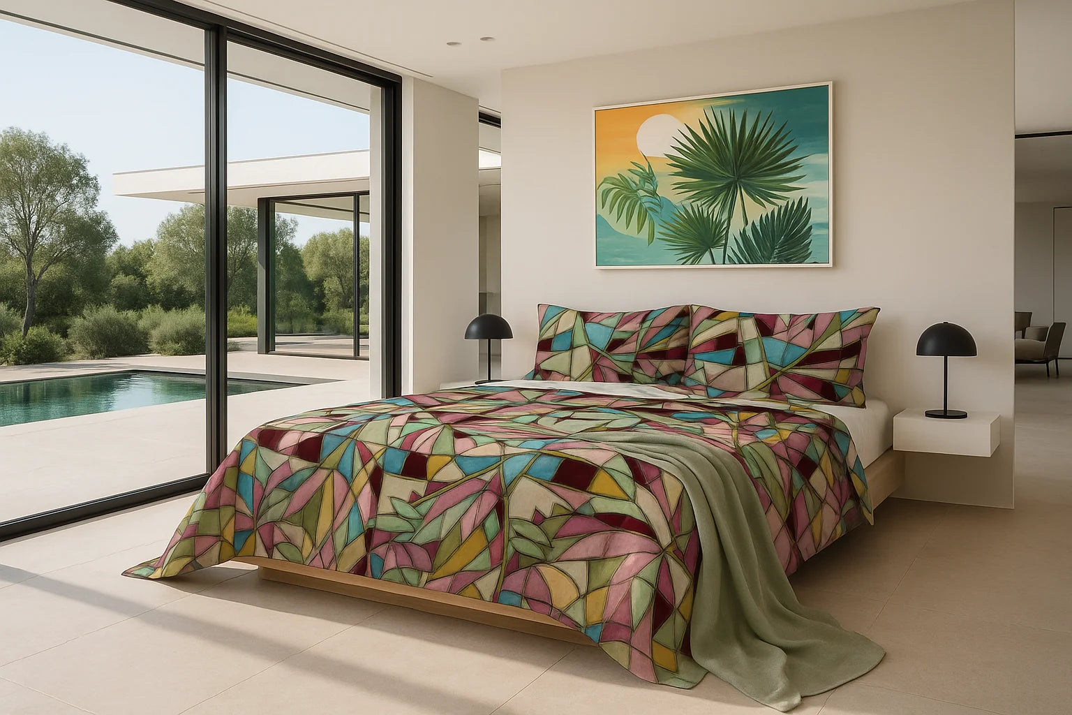 Completo Letto/Copripiumino/Copriletto  in Cotone FLOOV