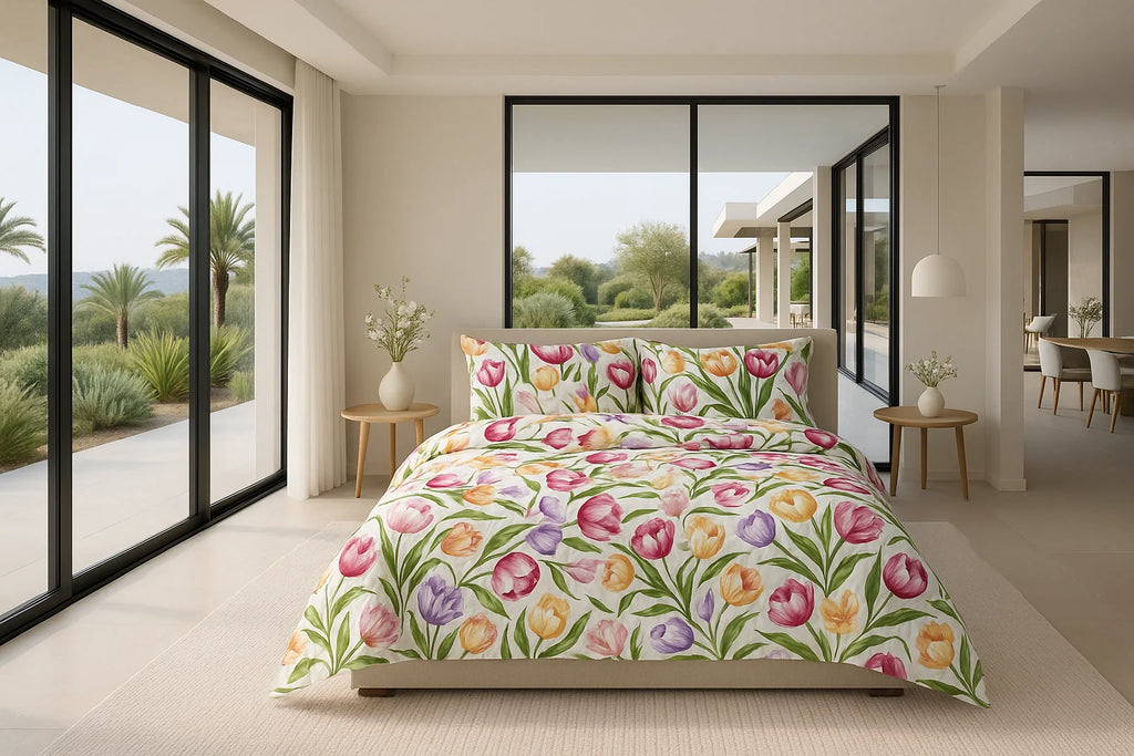 Completo Letto/Copripiumino/Copriletto  in Cotone KIA