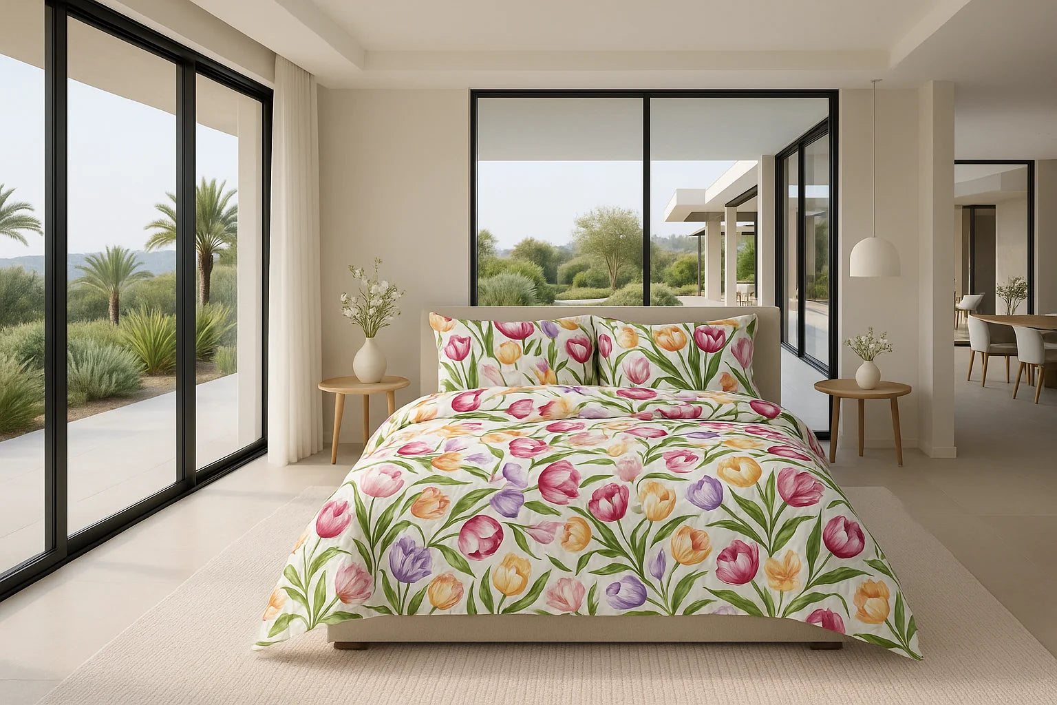 Completo Letto/Copripiumino/Copriletto  in Cotone KIA