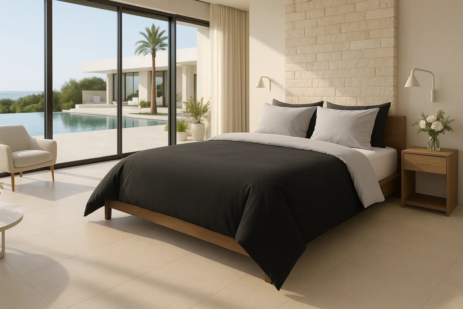 Completo Parure Copripiumino in Cotone SUGAR