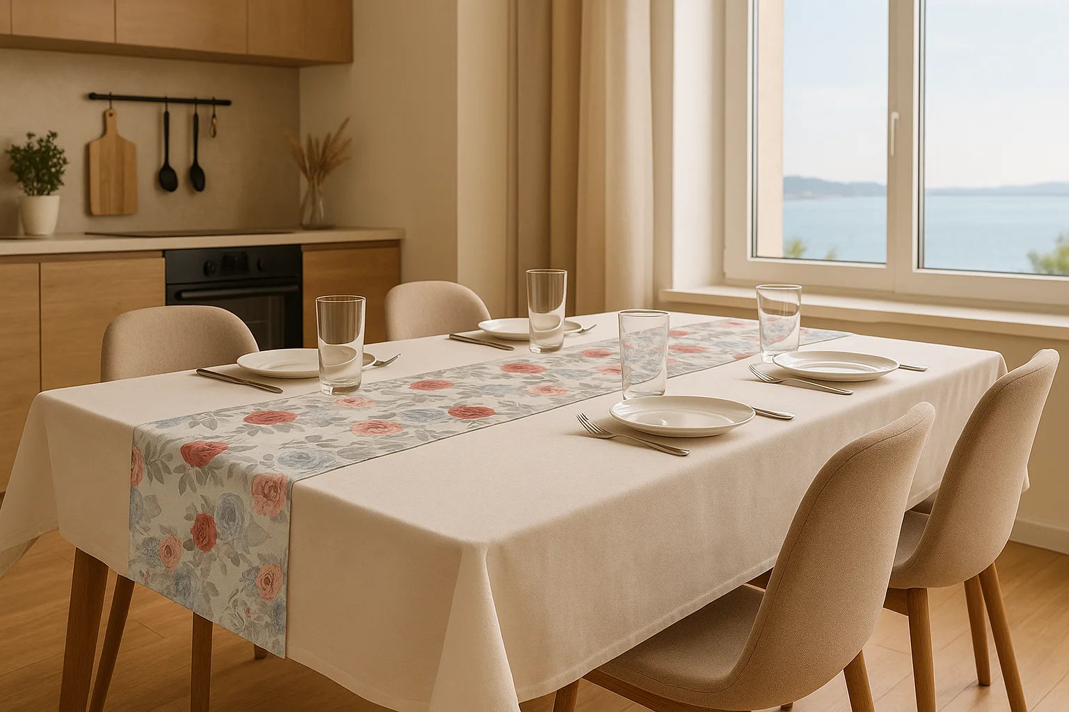 Runner in Cotone Rose