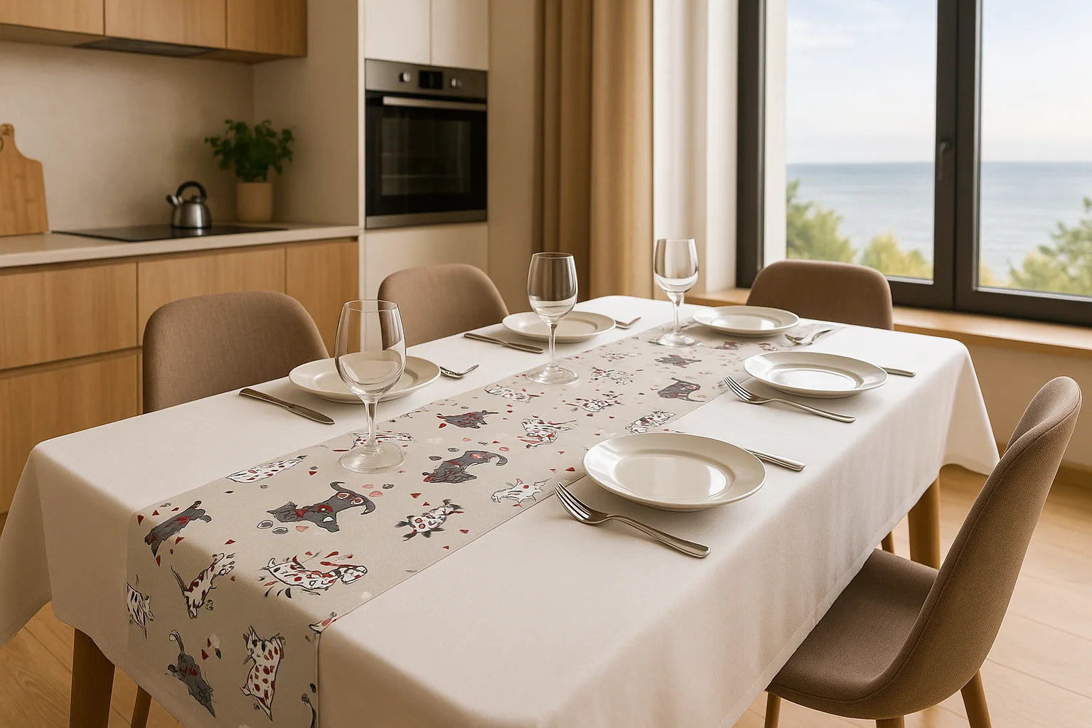 Runner in Cotone Gatti