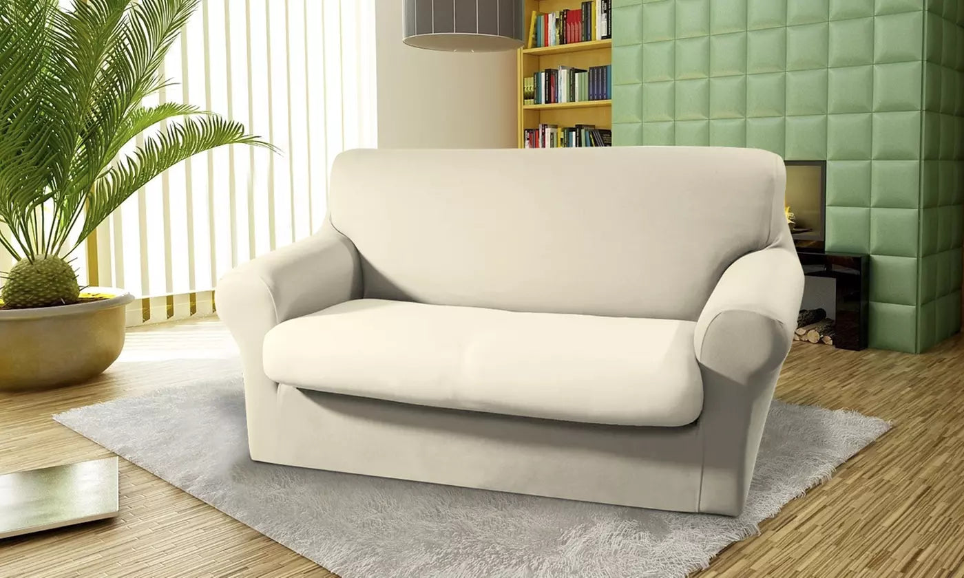 Copridivano elasticizzato in tessuto elasticizzato