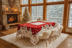 Tovaglia di Natale in Ciniglia Red Chalet