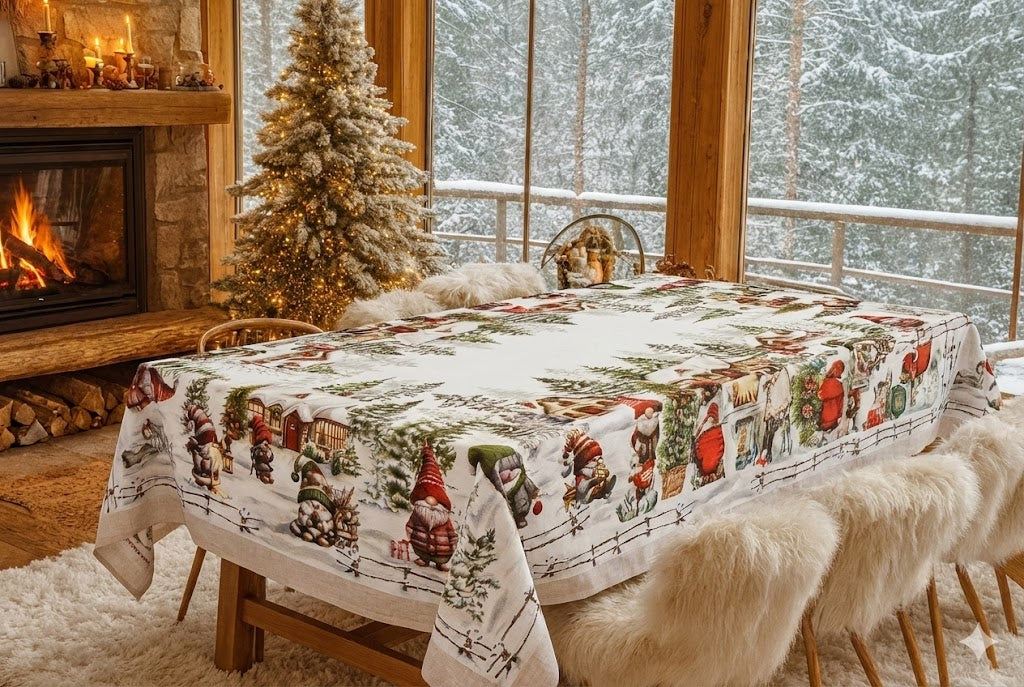 Tovaglia di Natale Elfi