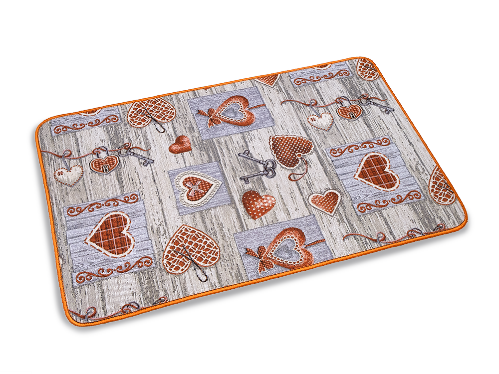 Passatoia Luchetto jacquard Gommato