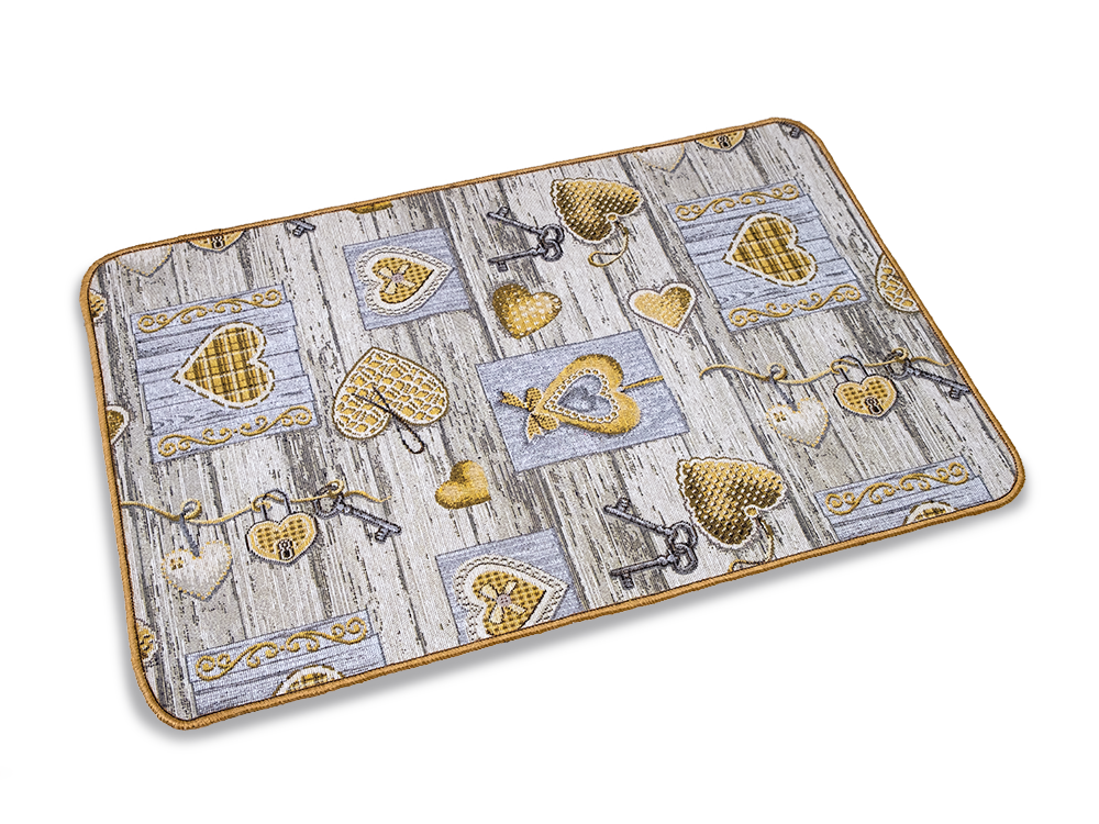 Passatoia Luchetto jacquard Gommato