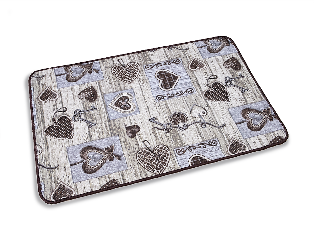 Passatoia Luchetto jacquard Gommato