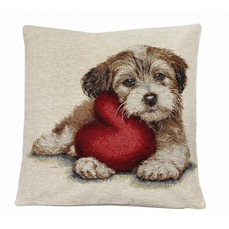 Cuscino d'arredo Barboncino-Cuore