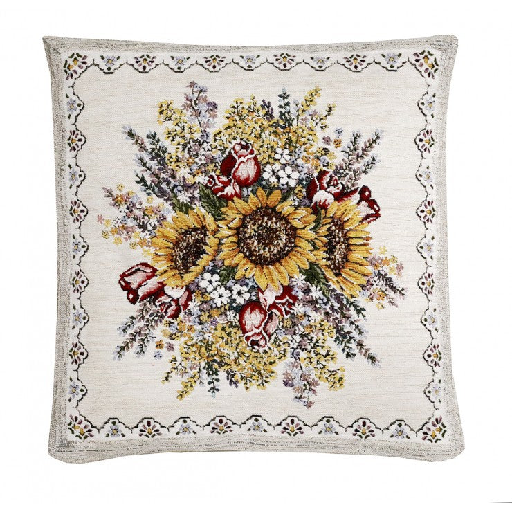Cuscino d'arredo Boquet Girasoli jacquards
