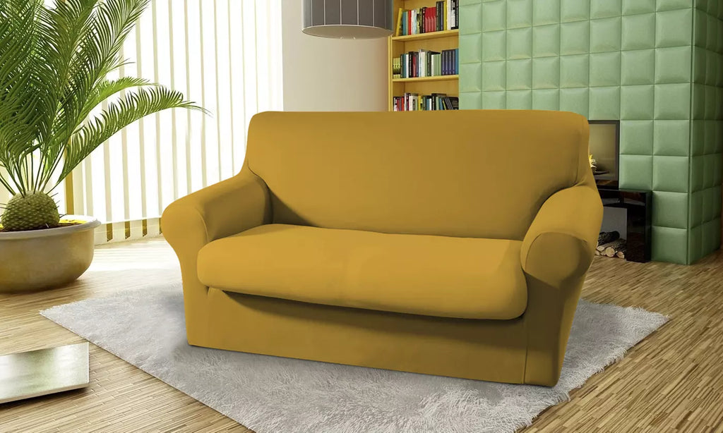 Copridivano elasticizzato in tessuto elasticizzato