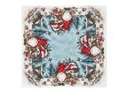 Centrotavola Natalizio 90×90 in Ciniglia – Arredo Tavola Elfo Mush