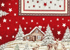 Tovaglia di Natale in Ciniglia Red Chalet