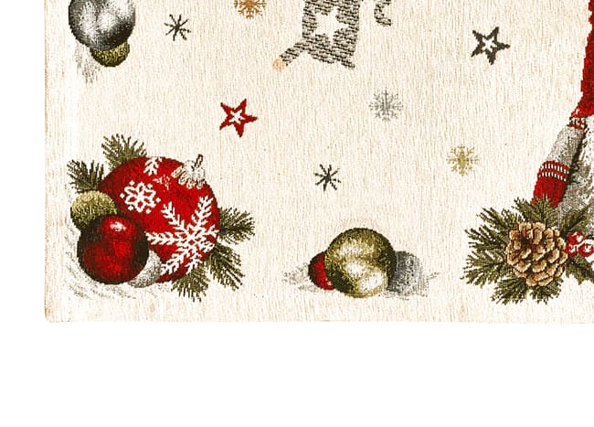 Tovaglia di Natale in Ciniglia Elfo Rosso