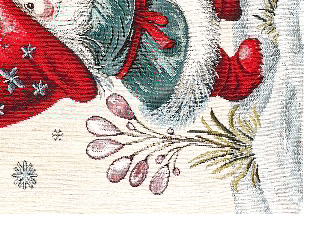 Centrotavola Natalizio 90×90 in Ciniglia – Arredo Tavola