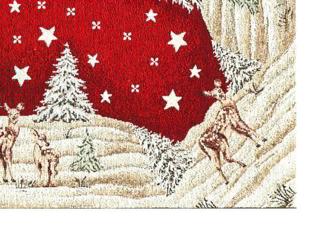 Tovaglia di Natale in Ciniglia Red Chalet