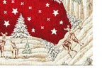 Tovaglia di Natale in Ciniglia Red Chalet