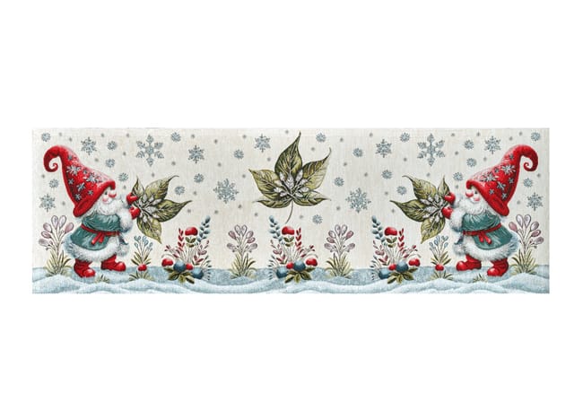 Centrotavola Natalizio 90×90 in Ciniglia – Arredo Tavola