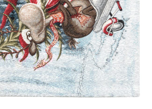 Centrotavola Natalizio 90×90 in Ciniglia – Arredo Tavolo Sidecar