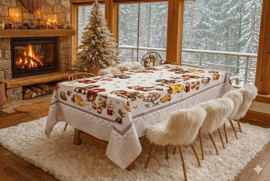 Tovaglia di Natale Orsacchiotti