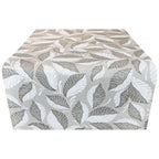 Runner in Cotone Foglie-Beige