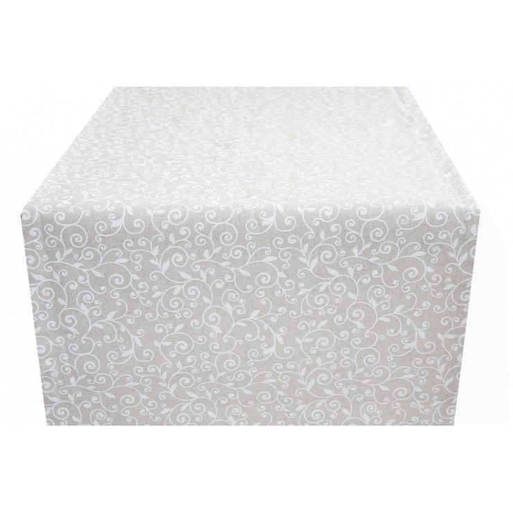 Runner in Cotone White-Maioliche