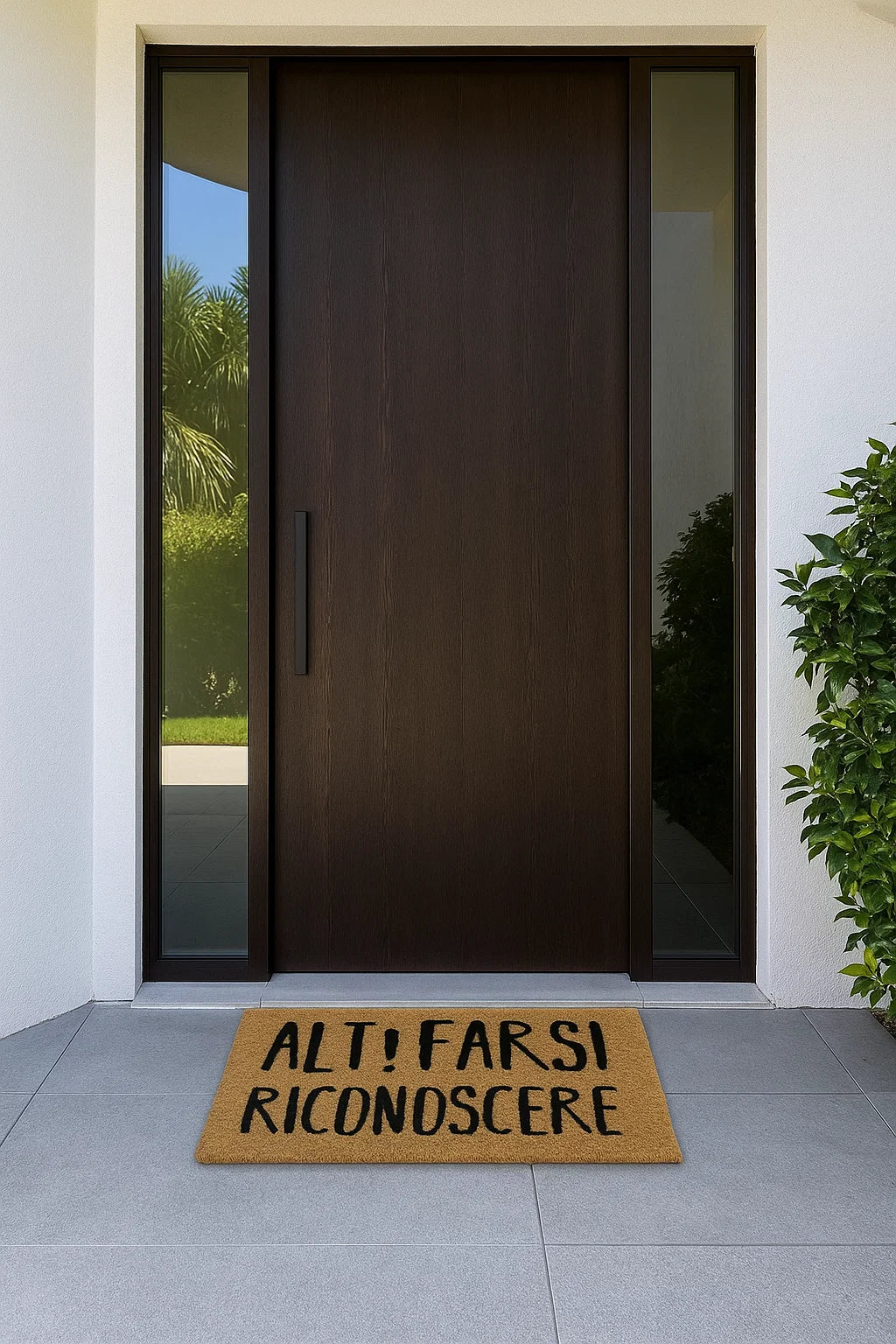 Zerbino in cocco "Alt Farsi Riconoscere"