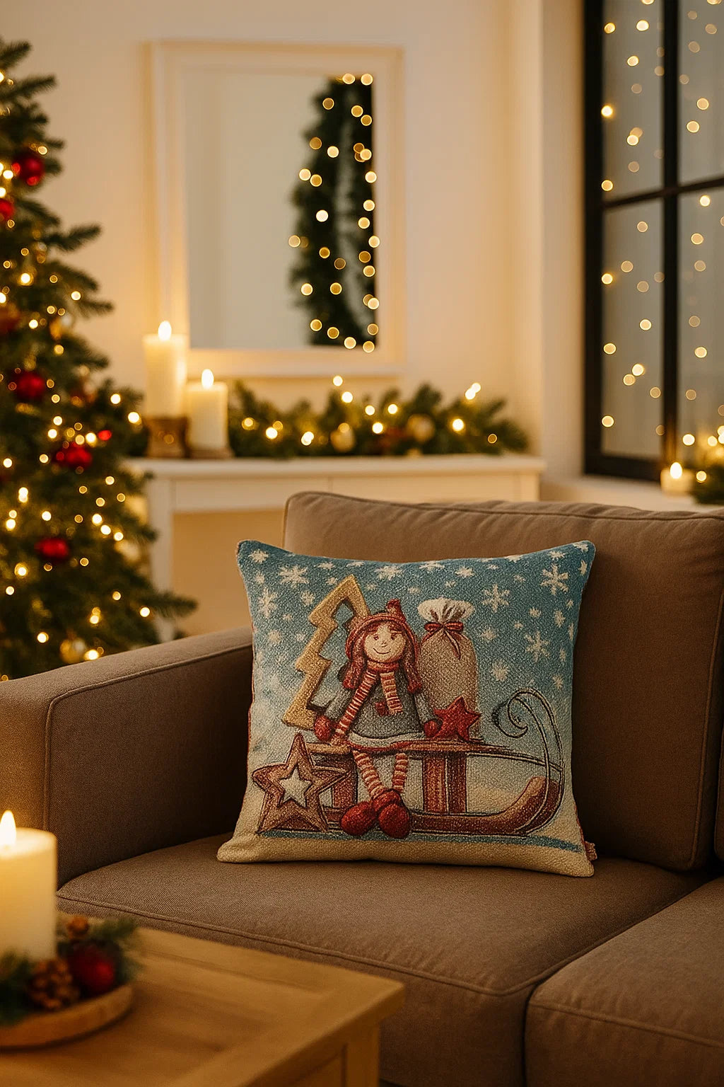 Cuscino di Natale Slitta