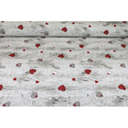 Tovaglia in Cotone Cuori di Legno